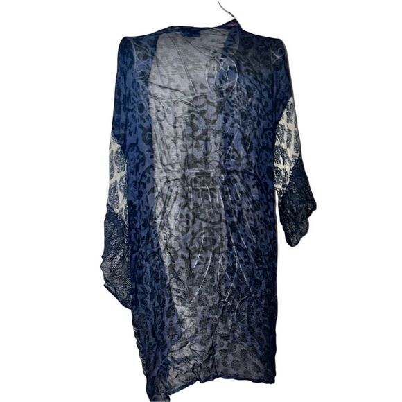 Anthropologie Women's Sweater Cardigan Hooded Tunic Top Linen Cotton Size All sw - Picture 5 of 9